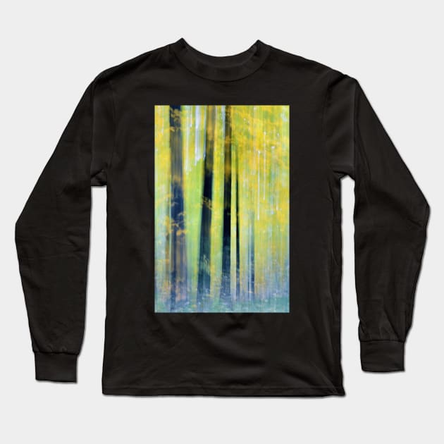 Trees Impressionism Long Sleeve T-Shirt by LaurieMinor